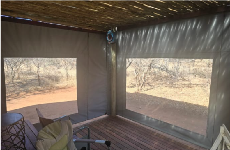 Patio drop-blinds